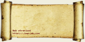 Anđela Bećković vizit kartica